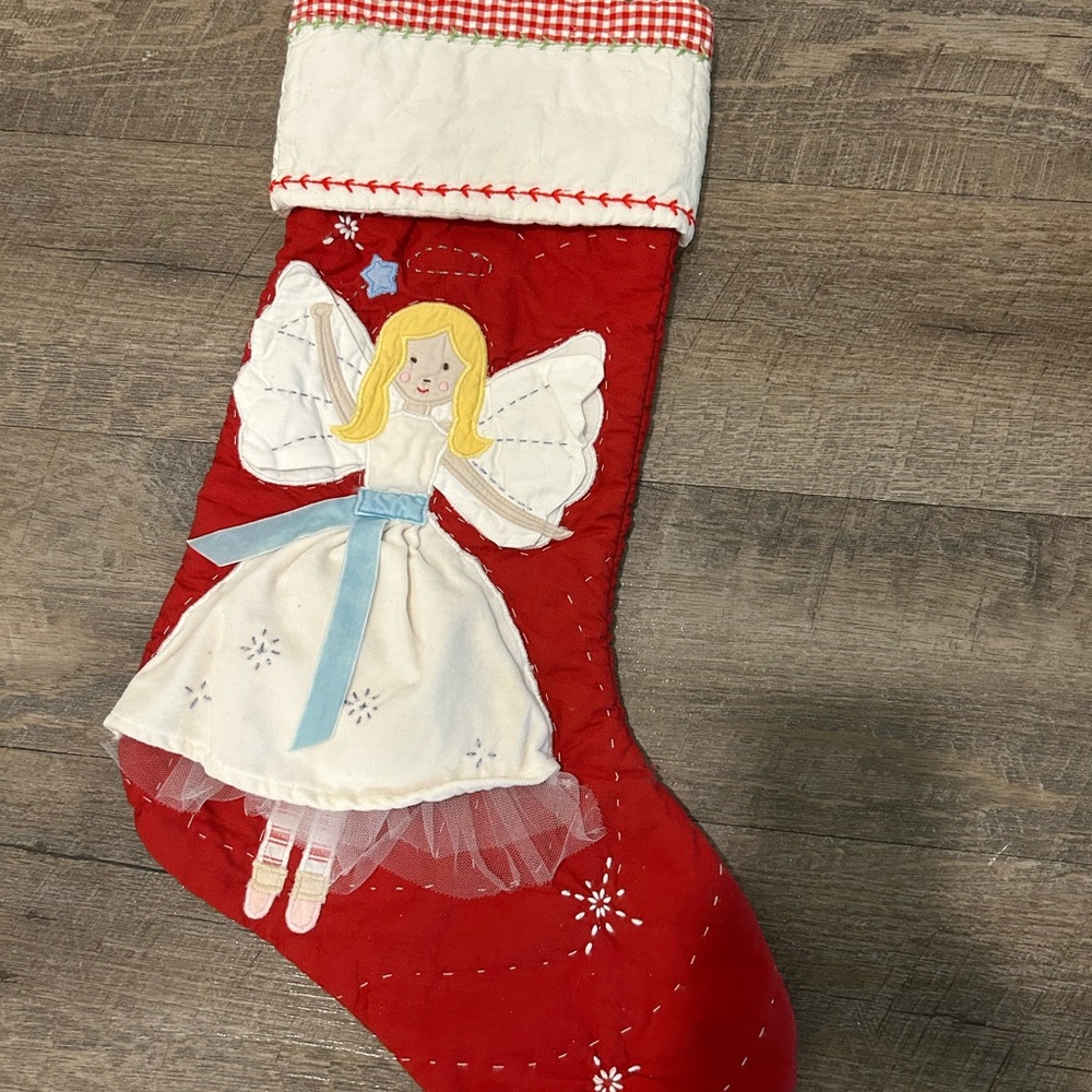 Pottery Barn Kids Angel Christmas Stocking